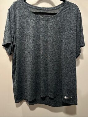 Nike Dark Heather Gray Short Sleeve Performance Tee 2X